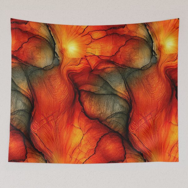 Item preview, Scarlet Haze Fluid Abstract Art designed and sold by Piotrek0001.