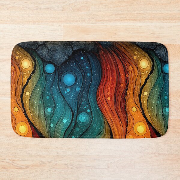 Item preview, Celestial Ink Droplets Abstract designed and sold by Piotrek0001.