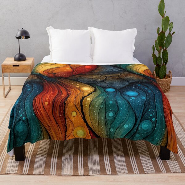 Item preview, Celestial Ink Droplets Abstract designed and sold by Piotrek0001.