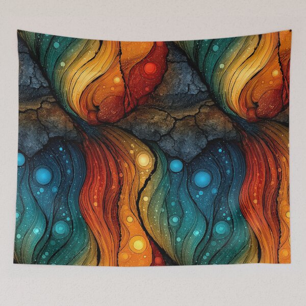 Item preview, Celestial Ink Droplets Abstract designed and sold by Piotrek0001.