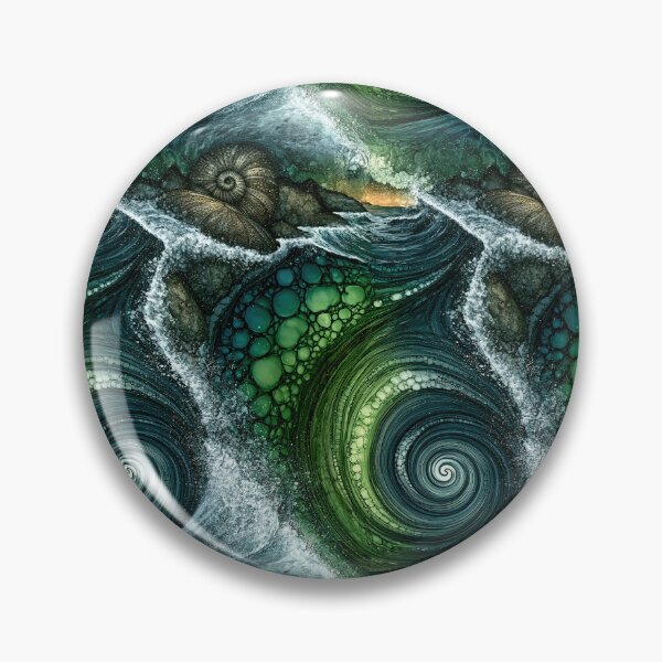 Item preview, Verdant Swirl Tide Fluid Art designed and sold by Piotrek0001.