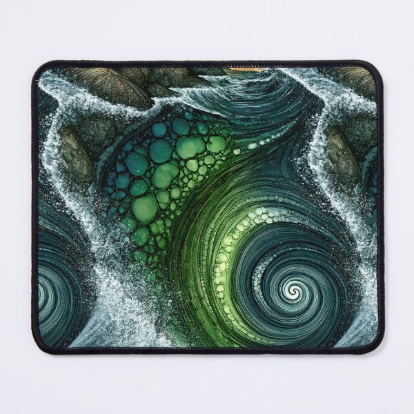 Item preview, Verdant Swirl Tide Fluid Art designed and sold by Piotrek0001.