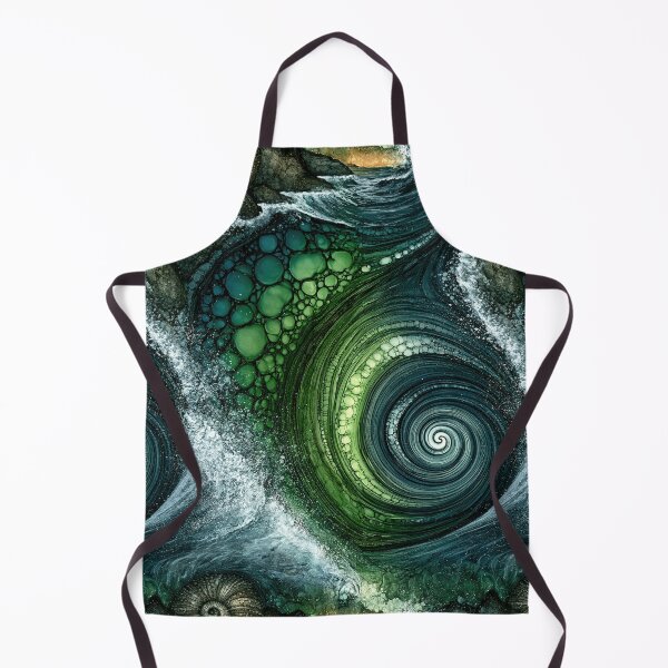 Item preview, Verdant Swirl Tide Fluid Art designed and sold by Piotrek0001.
