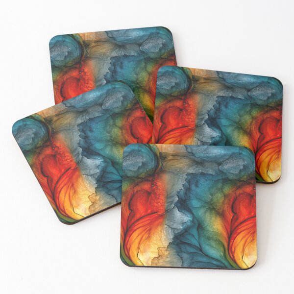 Item preview, Glacial Ember Mist Abstract Art designed and sold by Piotrek0001.