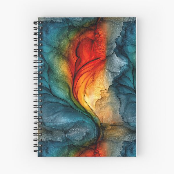 Item preview, Glacial Ember Mist Abstract Art designed and sold by Piotrek0001.