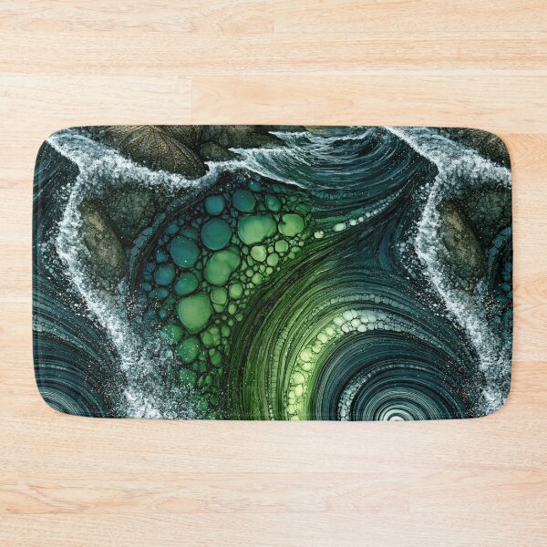 Item preview, Verdant Swirl Tide Fluid Art designed and sold by Piotrek0001.
