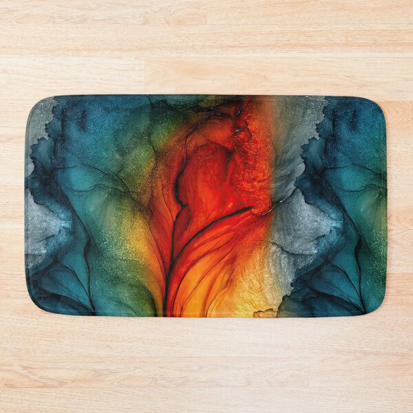 Item preview, Glacial Ember Mist Abstract Art designed and sold by Piotrek0001.