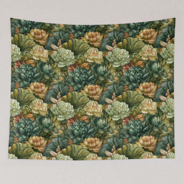 Item preview, Unique Lotus Floral - Tropical Flower Pattern - Christmas Gift Baskets designed and sold by RoyalStarsPatts.