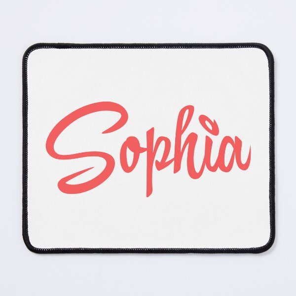 Item preview, Sophia Name Pink Minimalist Cursive Typography designed and sold by EchoPrint Co..