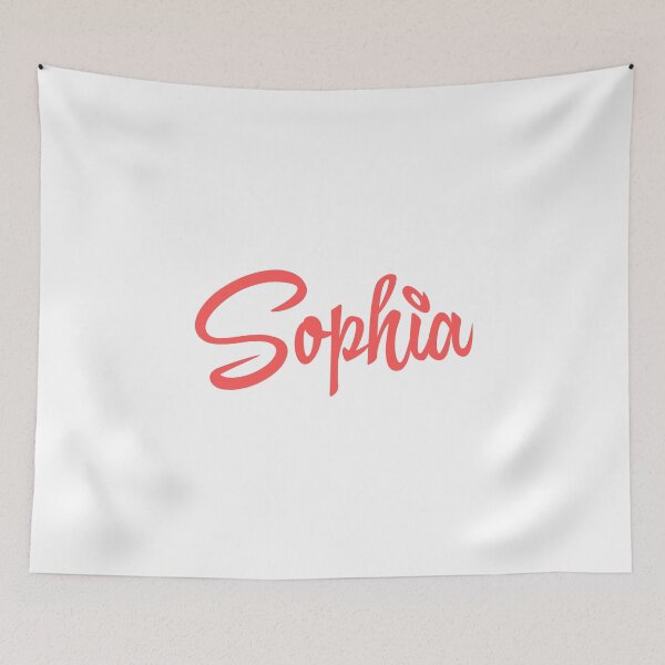Item preview, Sophia Name Pink Minimalist Cursive Typography designed and sold by EchoPrint Co..
