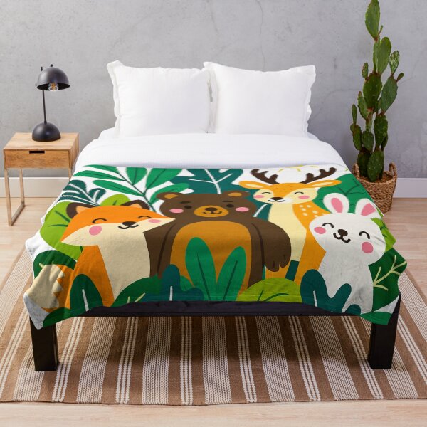Artikelvorschau, Niedliche Waldtiere als Wandbild fürs Kinderzimmer | Illustration von Waldtieren für Baby- und Kinderzimmer entworfen und verkauft von Atum&Art.