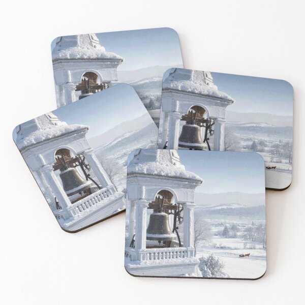 Item preview, Snow-covered Church Bell in a Mountain Valley designed and sold by Maria Dryfhout.