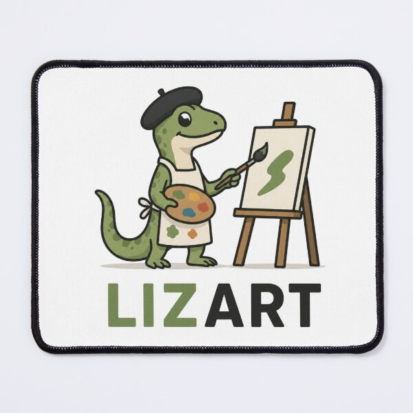 Item preview, Funny Lizard Artist Pun designed and sold by NicramR.