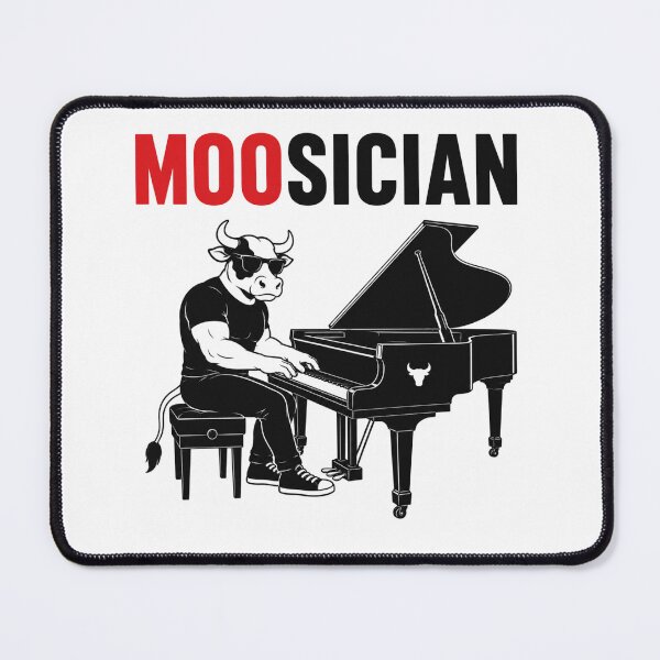 Item preview, Cow Musician Funny Animal Pun designed and sold by NicramR.
