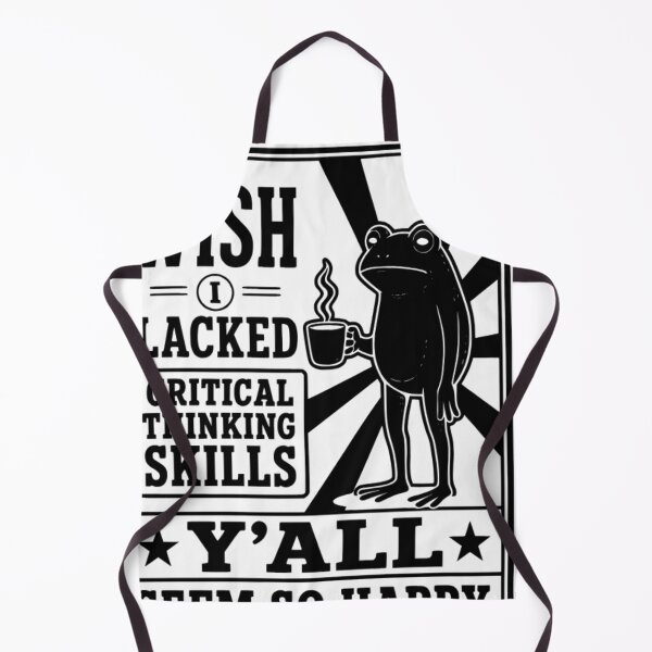 Item preview, Wish I Had Critical Thinking Skills Funny Frog Coffee Meme Sticker | Sarcastic Toad Vintage Retro Humor Graphic designed and sold by Spring leafart.