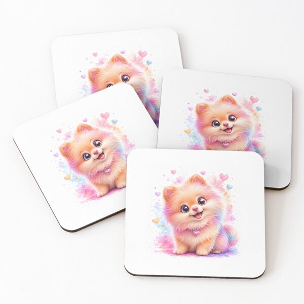 Item preview, Cute Pastel Watercolor Puppy Dog Art designed and sold by Cartoonproject.
