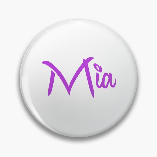 Item preview, Mia Name Purple Minimalist Cursive Typography designed and sold by EchoPrint Co..