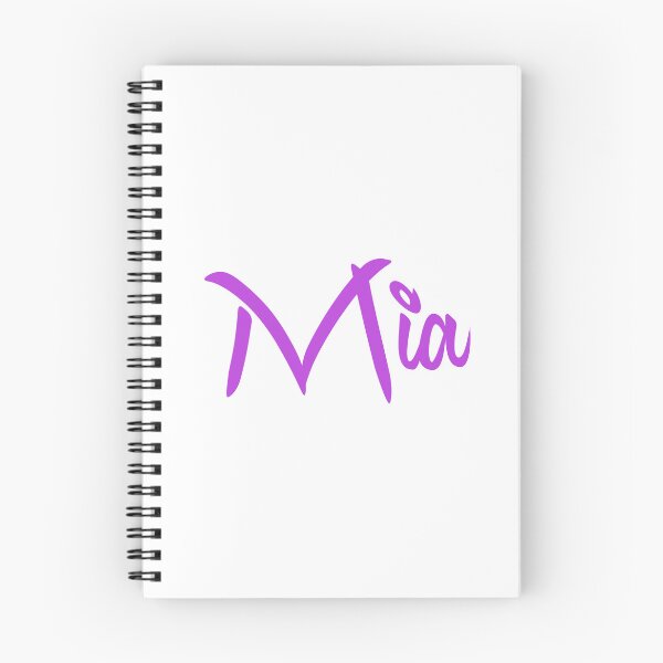 Item preview, Mia Name Purple Minimalist Cursive Typography designed and sold by EchoPrint Co..