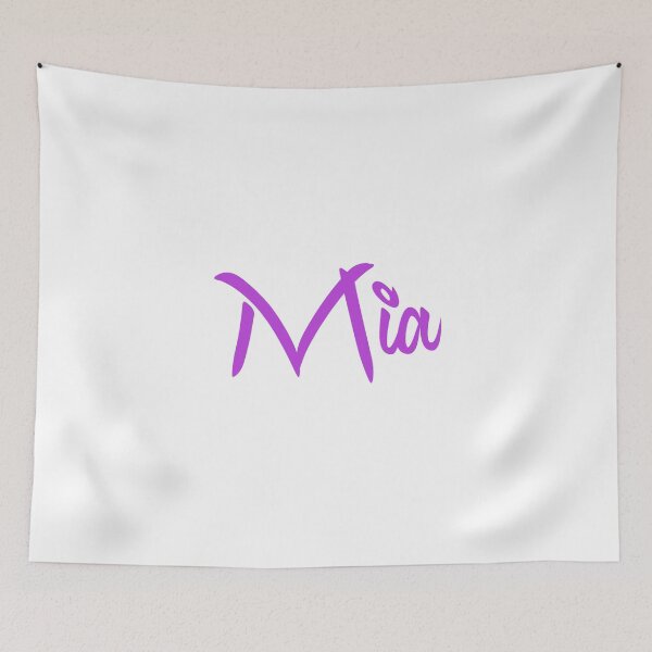 Item preview, Mia Name Purple Minimalist Cursive Typography designed and sold by EchoPrint Co..