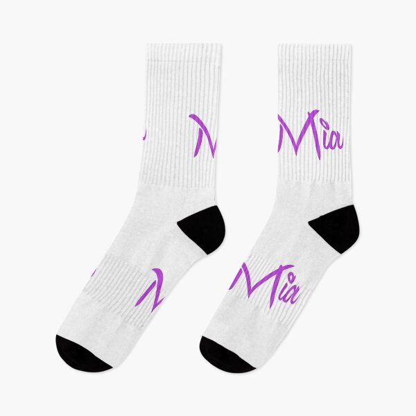 Item preview, Mia Name Purple Minimalist Cursive Typography designed and sold by EchoPrint Co..