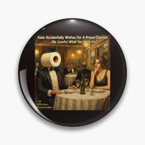 Item preview, Prince Charmin – Punny Restaurant Cartoon by Rick London designed and sold by Rick London Gifts.