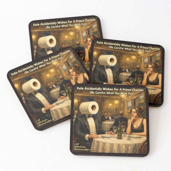 Item preview, Prince Charmin – Punny Restaurant Cartoon by Rick London designed and sold by Rick London Gifts.