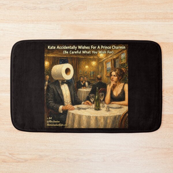 Item preview, Prince Charmin – Punny Restaurant Cartoon by Rick London designed and sold by Rick London Gifts.
