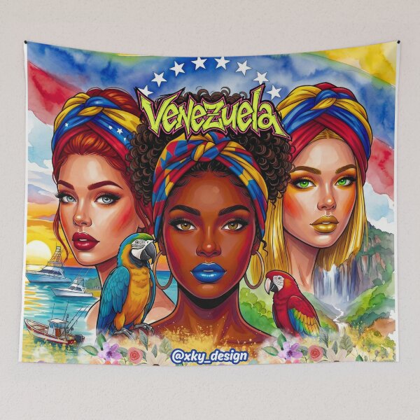Item preview, Untamed Venezuela - Faces of My Land, Tricolor Strength and Pride designed and sold by keythxctrs.