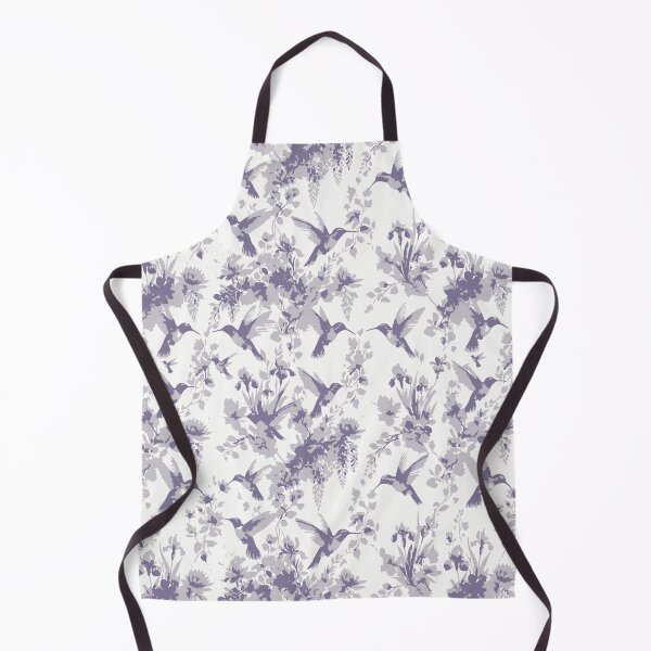 Item preview, Purple Hummingbird Silhouette Toile Pattern designed and sold by FawnFeatherCo.