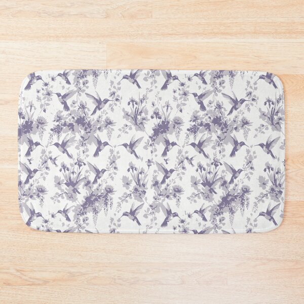Item preview, Purple Hummingbird Silhouette Toile Pattern designed and sold by FawnFeatherCo.