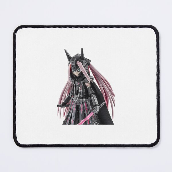 Item preview, Cyberpunk Anime Girl Samurai Art, Mecha Warrior Pink Hair Graphic, Japanese Techwear Poster, Futuristic Oni Helmet Print, Gamer Room Decor designed and sold by BigD shop.