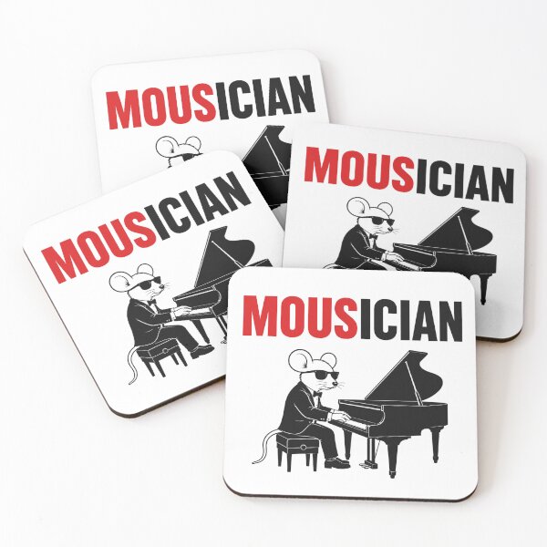Item preview, Mouse Pianist Funny Animal Pun designed and sold by NicramR.