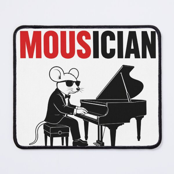 Item preview, Mouse Pianist Funny Animal Pun designed and sold by NicramR.