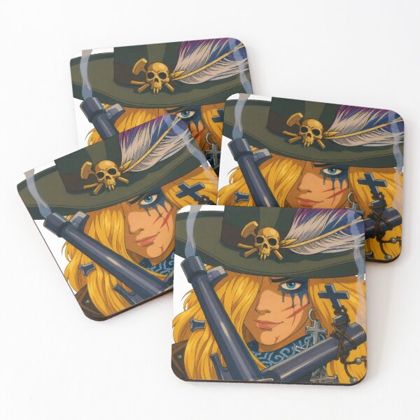 Item preview, Gothic Gunslinger Fan Art | Dark Western Cowgirl Portrait | Classic Western Animation Style designed and sold by  Hollow Moon Studios..