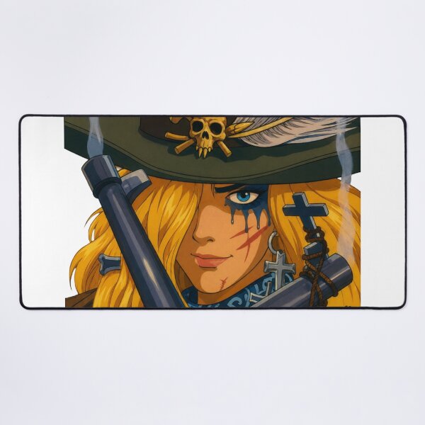 Item preview, Gothic Gunslinger Fan Art | Dark Western Cowgirl Portrait | Classic Western Animation Style designed and sold by Hollow Moon Studios..