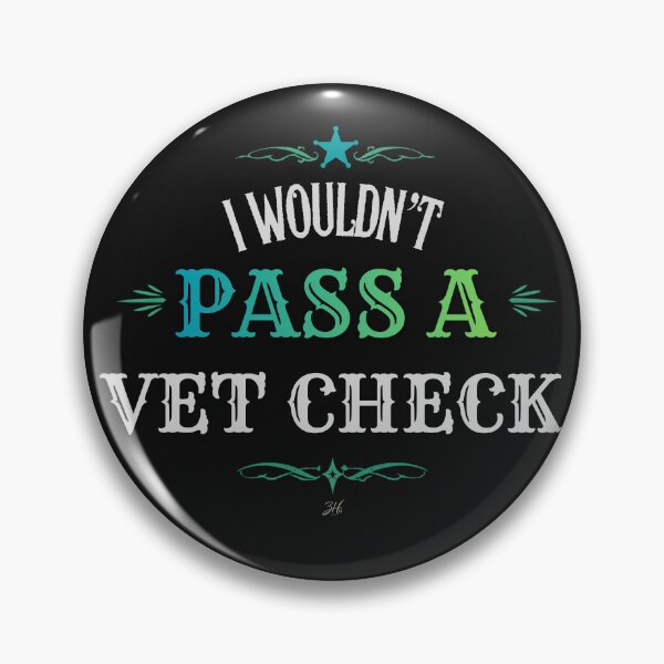 Item preview, I Wouldn't Pass a Vet Check Funny Horse Shirt | White Typography Version designed and sold by 3Hoofprints.