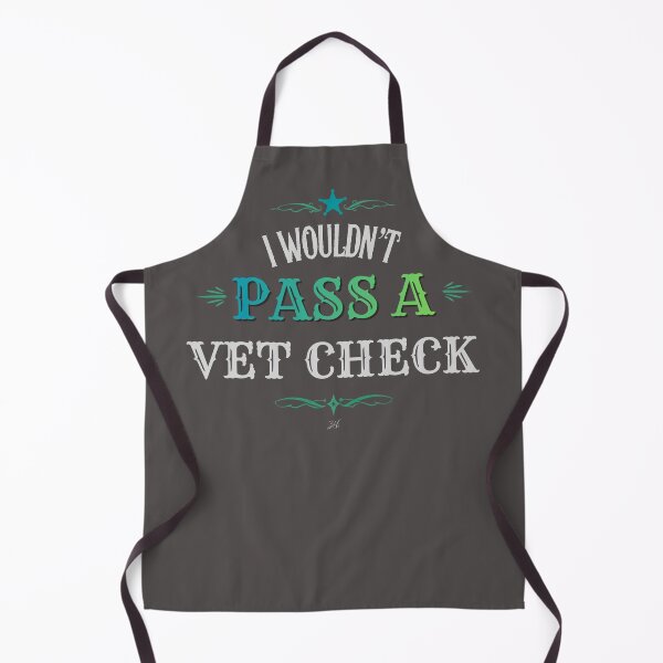 Item preview, I Wouldn't Pass a Vet Check Funny Horse Shirt | White Typography Version designed and sold by 3Hoofprints.