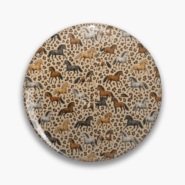 Item preview, Leopard Print Horses Pattern designed and sold by Side Quest Co..