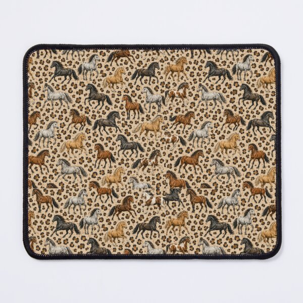 Item preview, Leopard Print Horses Pattern designed and sold by Side Quest Co..