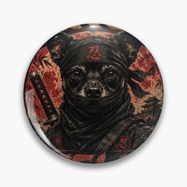 Item preview, Ninja Stella – Stealth Ninja Dog | Vintage Shinobi T-Shirt designed and sold by Maggie1475.