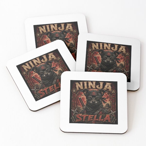Item preview, Ninja Stella – Stealth Ninja Dog | Vintage Shinobi T-Shirt designed and sold by Maggie1475.