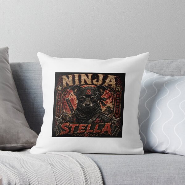 Item preview, Ninja Stella – Stealth Ninja Dog | Vintage Shinobi T-Shirt designed and sold by Maggie1475.