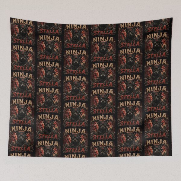 Item preview, Ninja Stella – Stealth Ninja Dog | Vintage Shinobi T-Shirt designed and sold by Maggie1475.