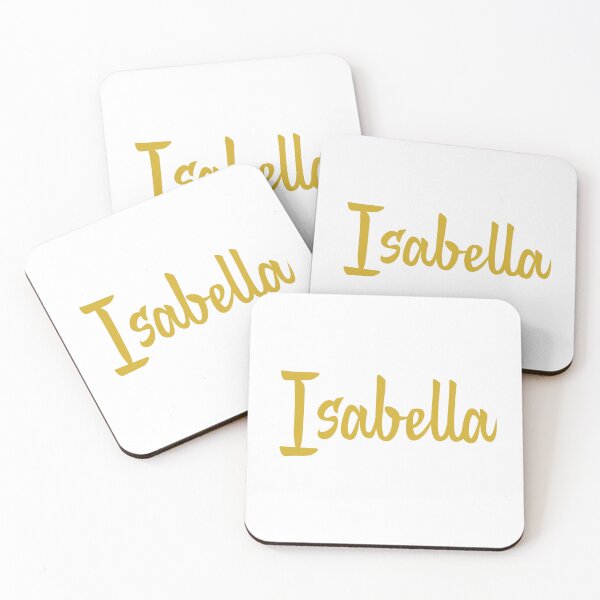 Item preview, Isabella Name Gold Minimalist Cursive Typography designed and sold by EchoPrint Co..