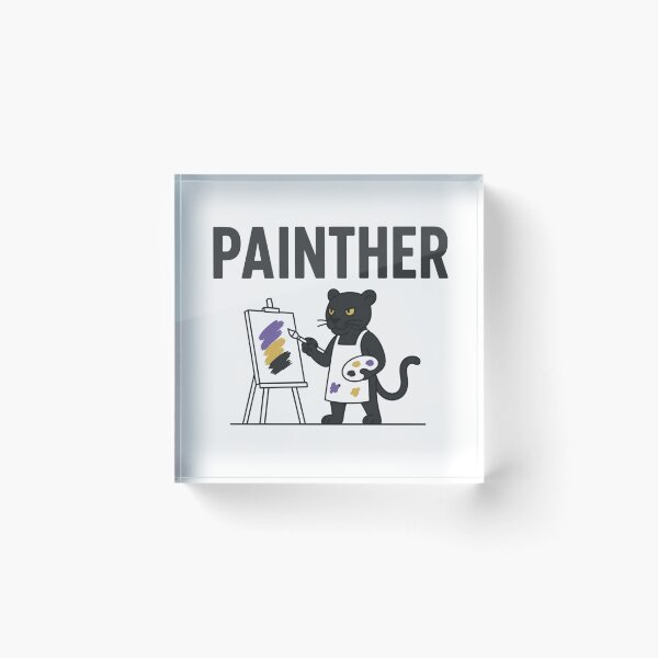 Item preview, Funny Panther Painter Pun designed and sold by NicramR.