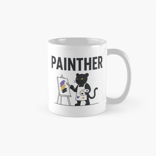 Item preview, Funny Panther Painter Pun designed and sold by NicramR.