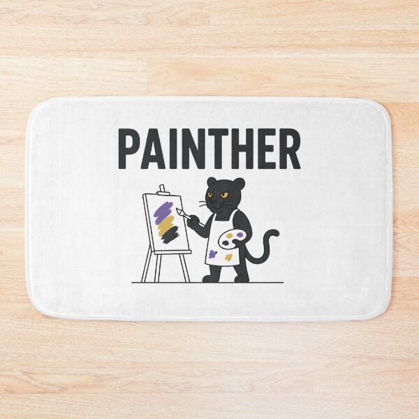 Item preview, Funny Panther Painter Pun designed and sold by NicramR.