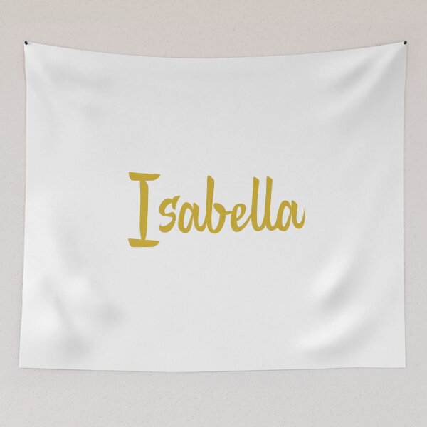 Item preview, Isabella Name Gold Minimalist Cursive Typography designed and sold by EchoPrint Co..