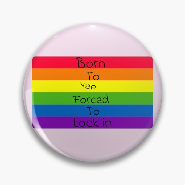 Item preview, Born to Yap forced to lock in| Funny Meme Shirt | Internet Humor | Gen Z Slang | Gift for Chatty People designed and sold by Quote Chaos.