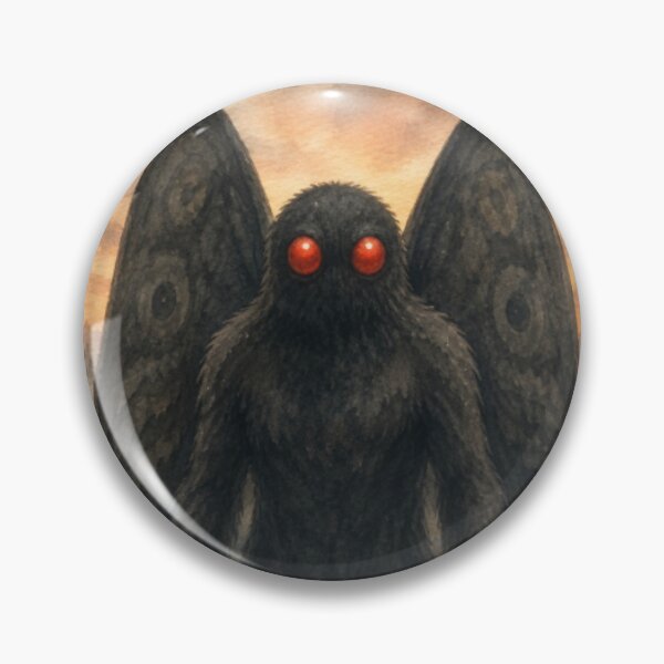 Item preview, Mothman Portrait in a Misty Sunset Forest designed and sold by darametzgerart.